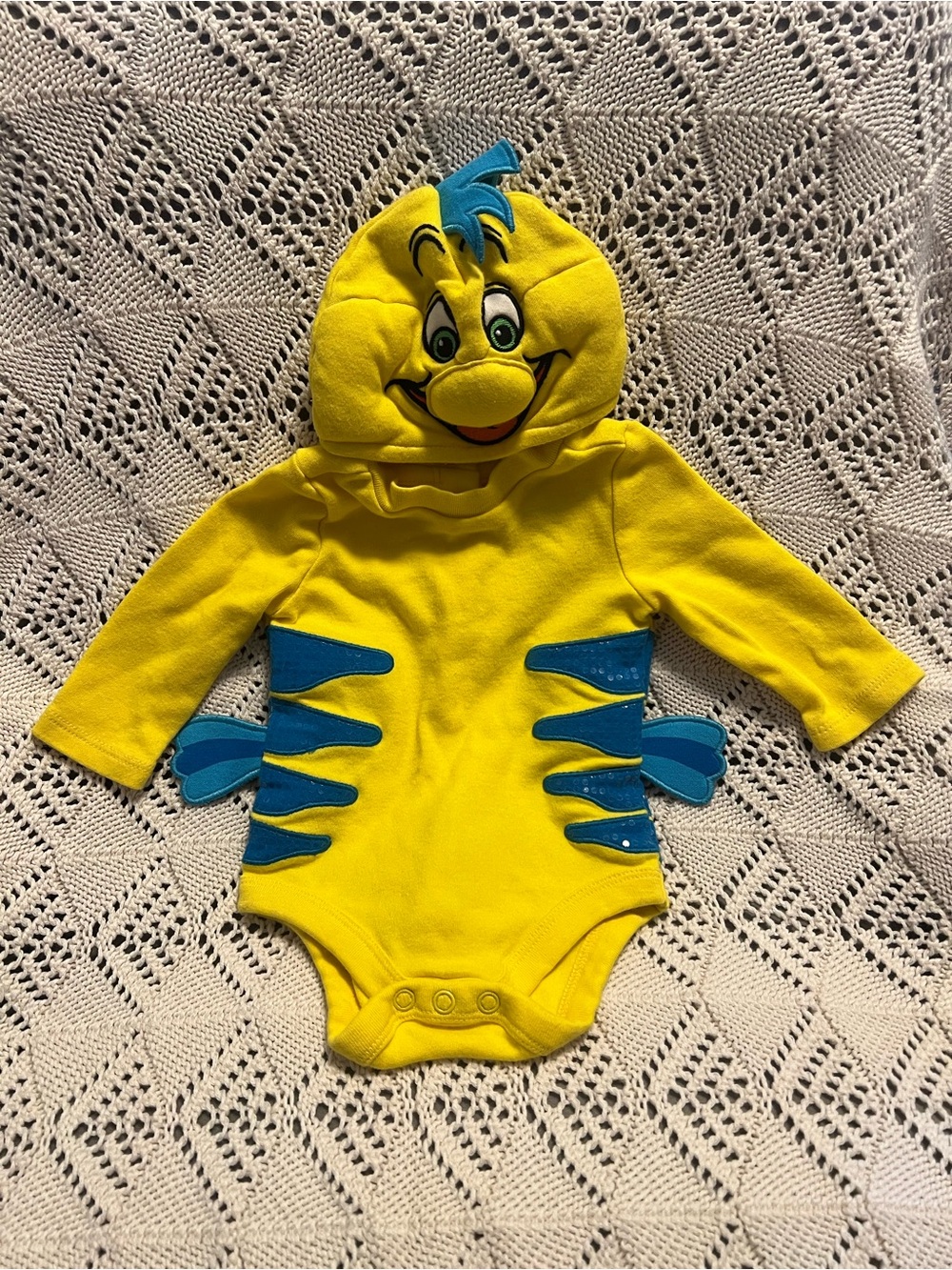 Disney Flounder Baby Costume, 0-3 months